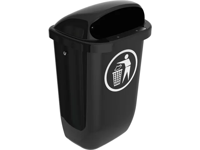 Buitenafvalbak DIN-PK 50 Liter Antraciet