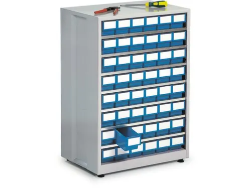 Stellingkast Hxbxd 410X605X870Mm 48Bakken Blauw Frame Ral7035