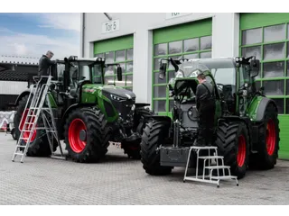 verrijdbare treden-platformladder eenzijdig 7treden stand H 1 65m - 15
