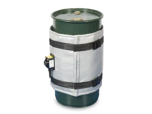 Verwarmingsmantel,V. 60L Vat,Buiten Glasvezel/Silicone,Zilverkleurig