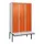 locker met bank,HxBxD 2120x1200x815mm,3vak,vak B 400mm,draaigrendel