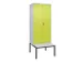locker voor scheiding van kleding,HxBxD 2120x800x815mm,2vak
