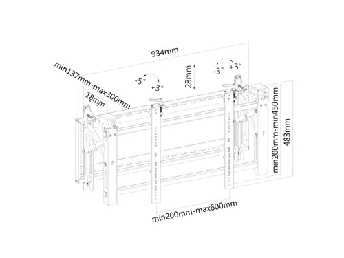 Flatscreen Wall Mount (stretchable)