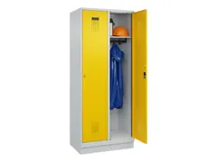locker,HxBxD 1950x800x500mm,2vak,vak B 400mm,cil.-slot,sokkel