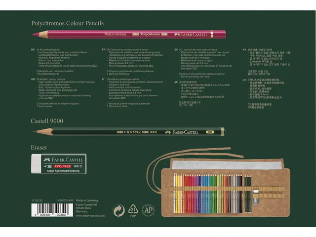 Roletui Faber Castell Polychromos potloden 30 stuks