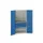 Systeemkast 2000x1050x550mm 1xlegbord 3laden RAL7035+RAL5010
