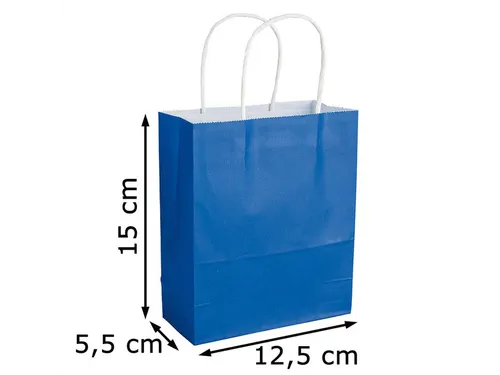Folia Papieren Kraftzak 12x15cm geassorteerde kleuren 10 stuks