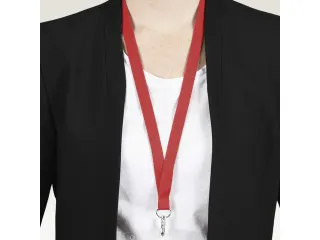 Lanyard Avery rPET rood 440x15mm met karabijnhaak 10 stuks - 5