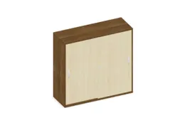 Schuifdeurkast 1150x1200x430mm Romp Noten Decor Front Esdoorn