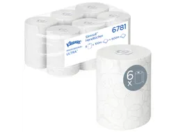 Handdoekrol Kleenex Ultra Slimroll 2-laags 100m wit 6781