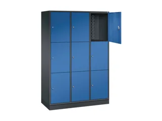 grootvolume-lockersysteem,HxBxD 1950x1220x500mm,3x3vakken,cil.-slot - 1