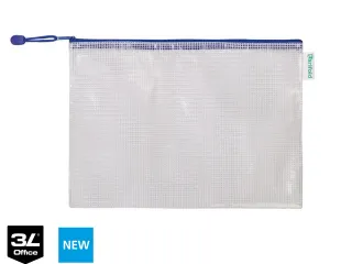 Opbergtas Tarifold met rits 330x240mm PVC blauw - 2