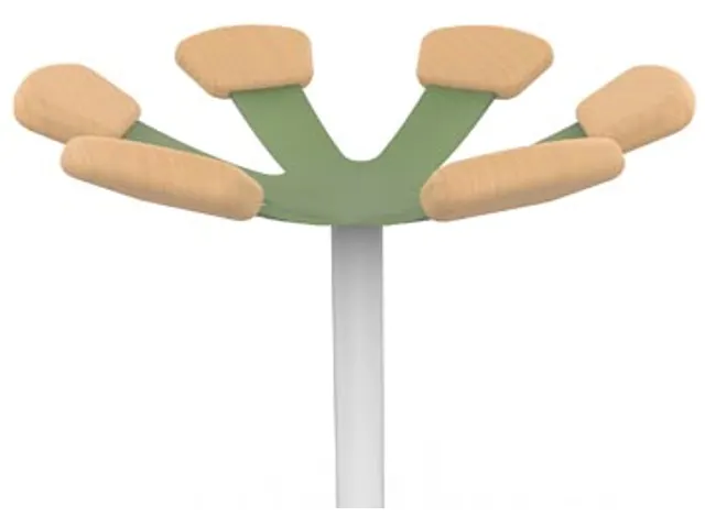 Unilux kapstok Aurora Staand Wit/Groen Beukenhout 6 haken