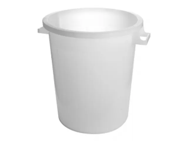 Emga voedselcontainer Wit met deksel 75 liter