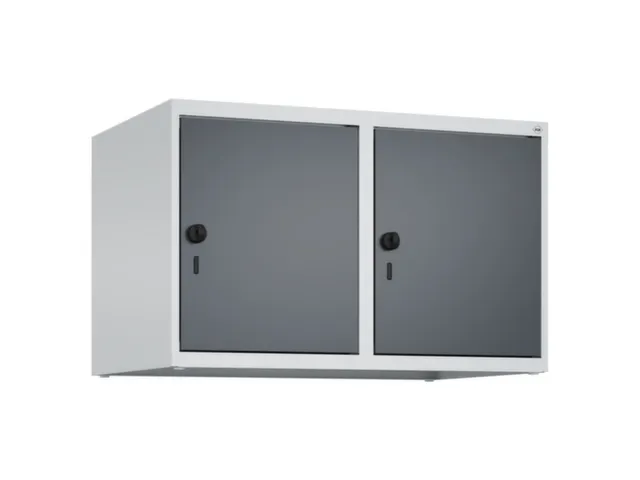 opzetkast,v. locker,2vak.,vak B 400mm,HxBxD 500x800x500mm,vleugeldeur