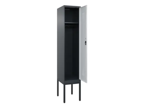 locker,HxBxD 2120x400x500mm,1vak,vak B 400mm,cil.-slot,voetonderstel
