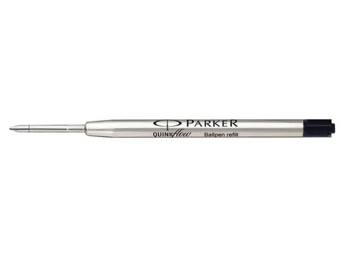 Balpenvulling Parker Quinkflow medium zwart blister à 3 stuks
