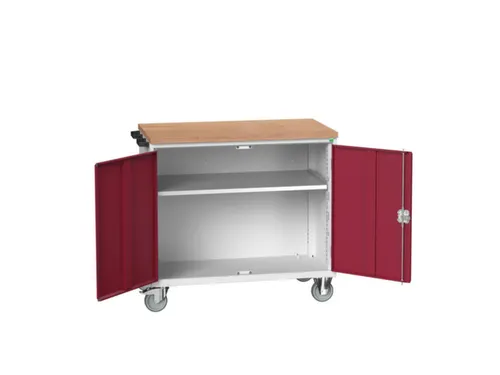 werkbank,verrijdbaar,HxBxD 980x1050x600mm,multiplexblad
