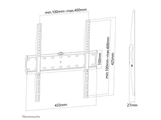 Wandsteun Vlak TV 32-55 Inch Zwart FPMA-W300BLACK - 5