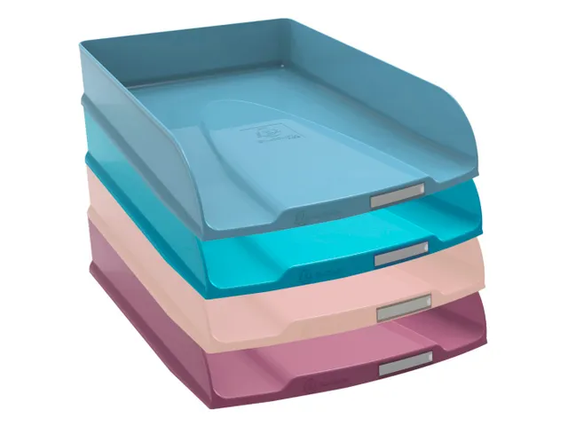 Set de 4 Corbeilles à courrier Combo Styli Skandi - Couleurs assortie