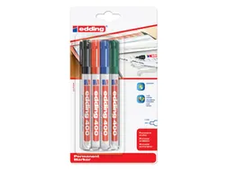 Viltstift edding 400 rond assorti 1mm blister à 4st