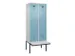 locker met bank,voor scheiding van kleding,HxBxD 2120x800x815mm,2vak