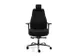 Chaise de bureau 24 heures Assise tissu Noir