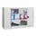 Vouwdeurkast 1000x1500x600mm 2legborden Verzinkt Ral7035 Front Ral7035
