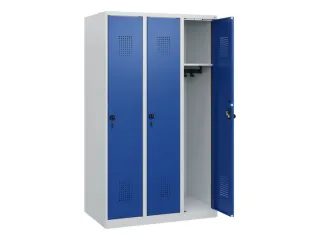 schoollocker,HxBxD 1530x900x500mm,3vak,vak B 300mm,draaigrendel - 1