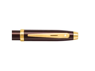 Balpen giftset Sheaffer 100 9370 glossy brown gold tone met creditcard - 10