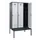 locker met bank,voor scheiding van kleding,HxBxD 2120x1200x815mm,3vak