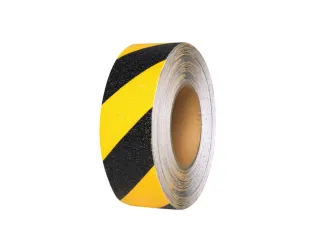 antisliplaag,geel/zwart,band LxB 18,3mx50mm,met antislip-eigenschappen - 1