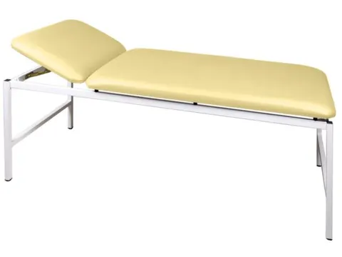 Onderzoeksbank Hxlxb 680X1900X700Mm 2-Delig Gestoffeerd Pastelgeel