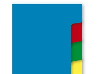 Tabblad Kangaro A5 blanco PP 120 micron assorti 17-gaats 10-delig - 3