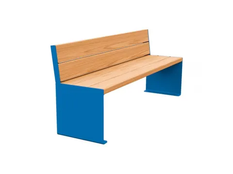 zitbank,B 1800mm,3latten,hout-zitting licht eikenhout,zitting H 450mm