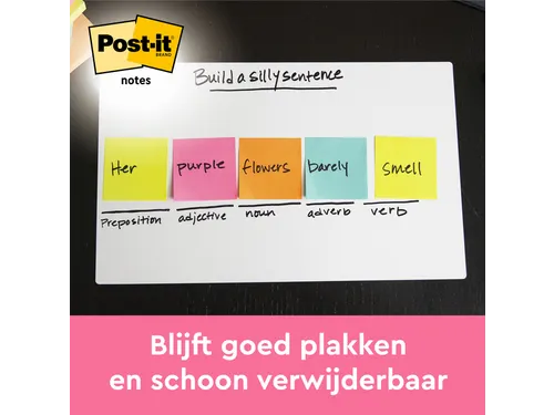 Memoblok Post-it 654 76x76mm oranje 100 vel