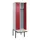 locker met bank,voor scheiding van kleding,HxBxD 2120x600x815mm,2vak