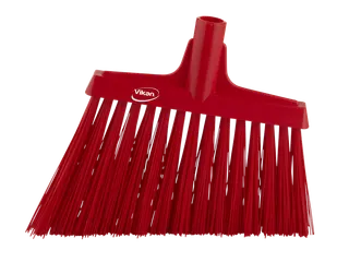 Hygiene 2914-4 hoekbezem rood harde lange schuine vezels 290mm - 1