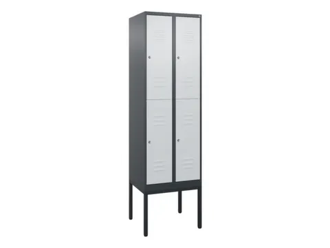 dubbeldekse locker,HxBxD 2120x600x500mm,2x2vak.,vak B 300mm