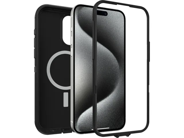 OtterBox Defender XT Apple iPhone 15 Pro Max clear zwart propack