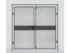 dubbele vleugeldeur,v. scheidingswandsysteem,HxB 2550x2000mm,RAL5002