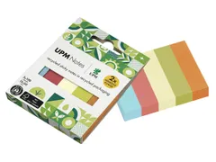 Marque-pages UPM 15x50mm Recyclé Assorti Bloc 100 feuilles 5 pièces
