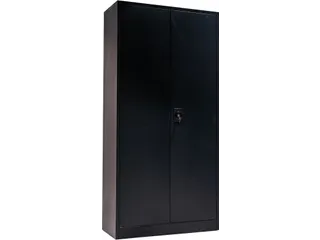 Draaideurkast 1850x900x400mm Zwart - 1