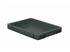 Euronorm-stapelbak 4.5l 50x400x300mm Wanden/bodem Gesloten Grijs