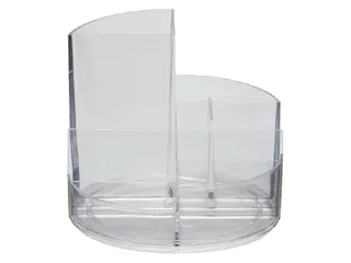Pennenkoker MAUL roundbox 7 vakken Ø140x125mm transparant - 3