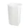 Pedaalemmer met zakhouder Wit 60 liter