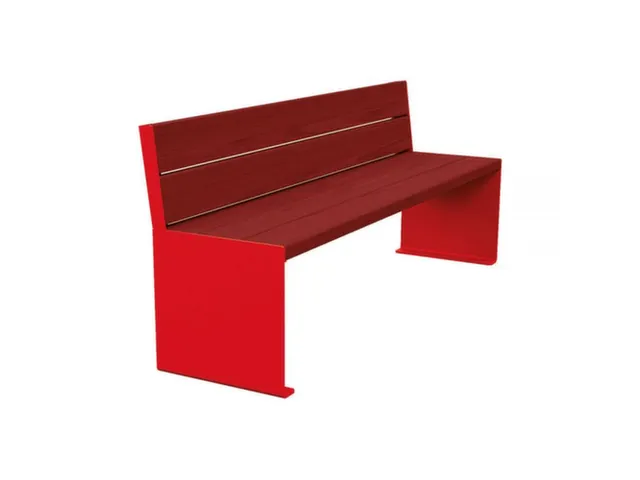 zitbank,B 1800mm,3latten,hout-zitting Mahonie,zitting H 450mm