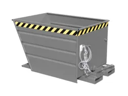 kiepbak,HxLxB 730x1370x800mm,0,55m³,draagverm. 750kg,RAL7005