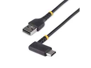 30cm USB A naar C Oplaadkabel Haakse USB-C Kabel - 1