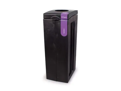 Bonton Original Statiegeld met Open Inwerpopening 70 Liter Zwart Paars